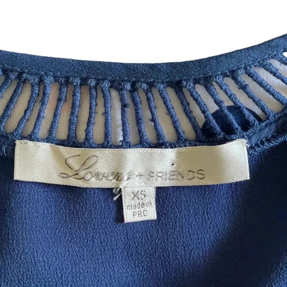 Lovers + Friends Navy Oceanview Chic Romper Women Size XS - Picture 7 of 8